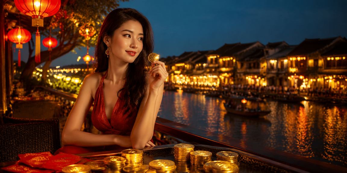 Người dùng tại Hội An nhâm nhi cà phê và theo dõi kèo thể thao trực tuyến trên điện thoại trong không gian yên tĩnh